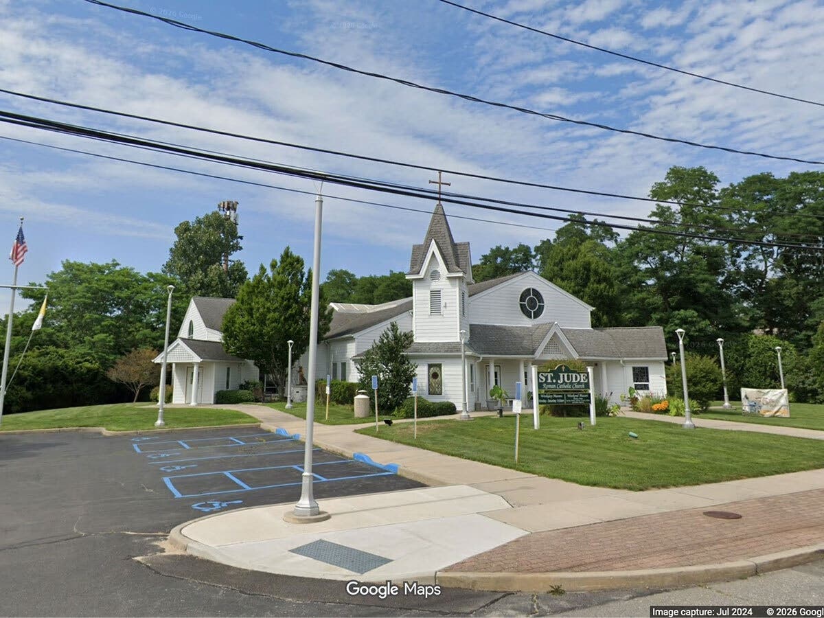 Suffolk's Hate Crimes Unit is investigating after property was swiped from St. Jude R.C. Church in Mastic Beach on Tuesday, police said.
