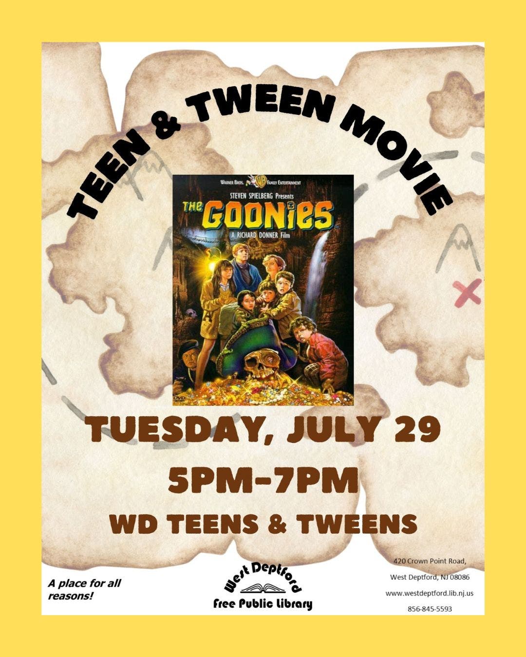 Teen & Tween Movie - "The Goonies"