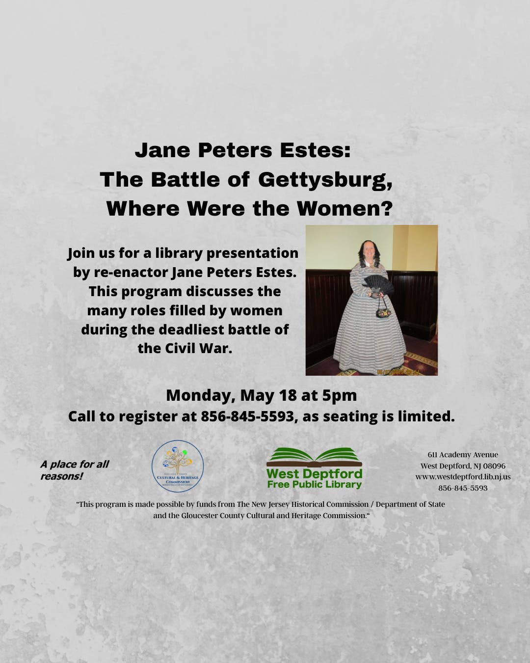 Jane Peters Estes: The battle of Gettysburg, Where Were the Women?