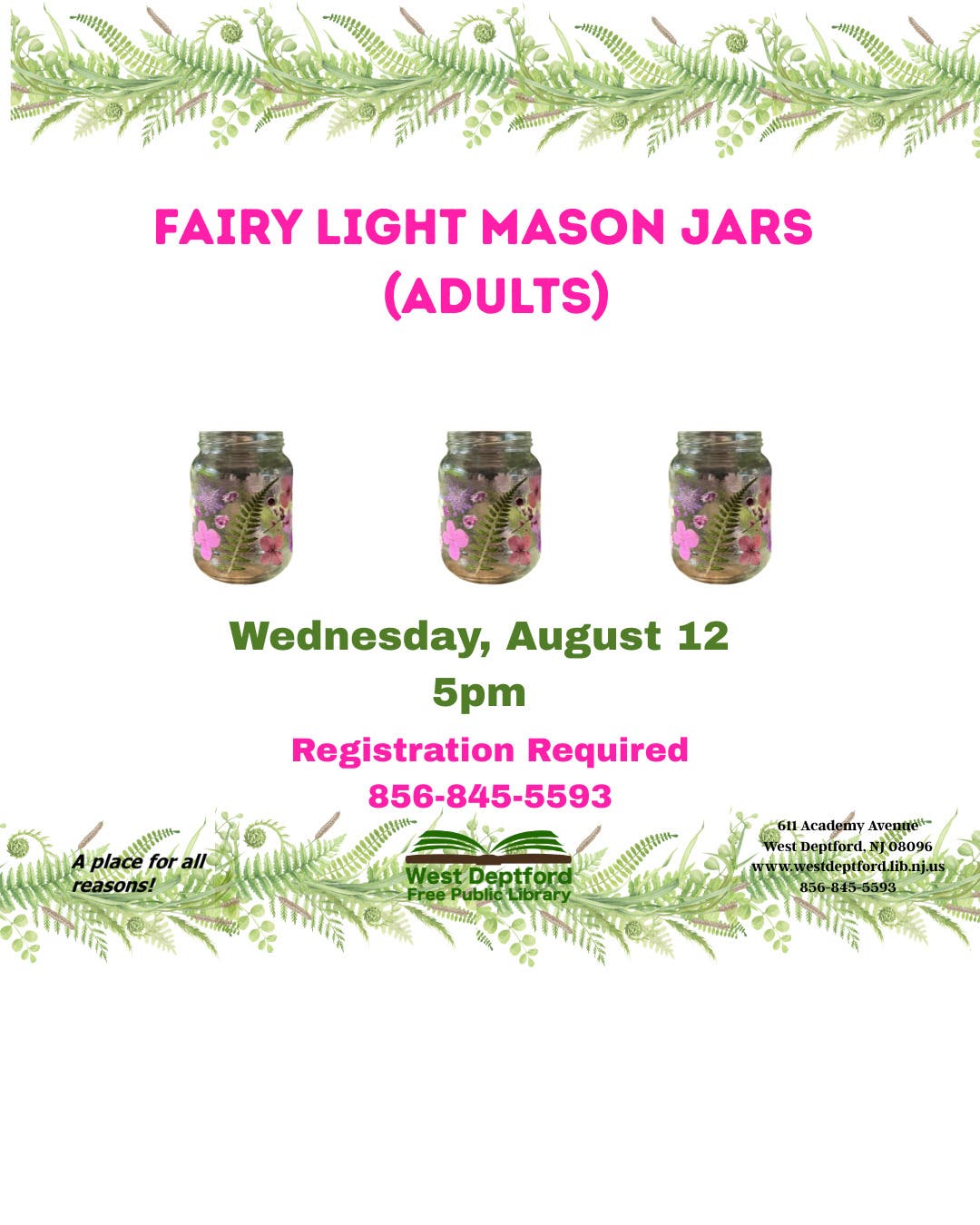 Fairy Light Mason Jars (Adults)