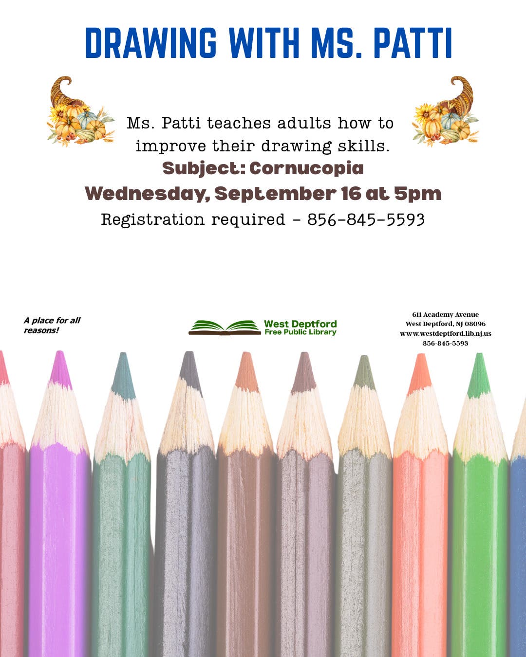 Drawing with Ms. Patti - Cornucopia