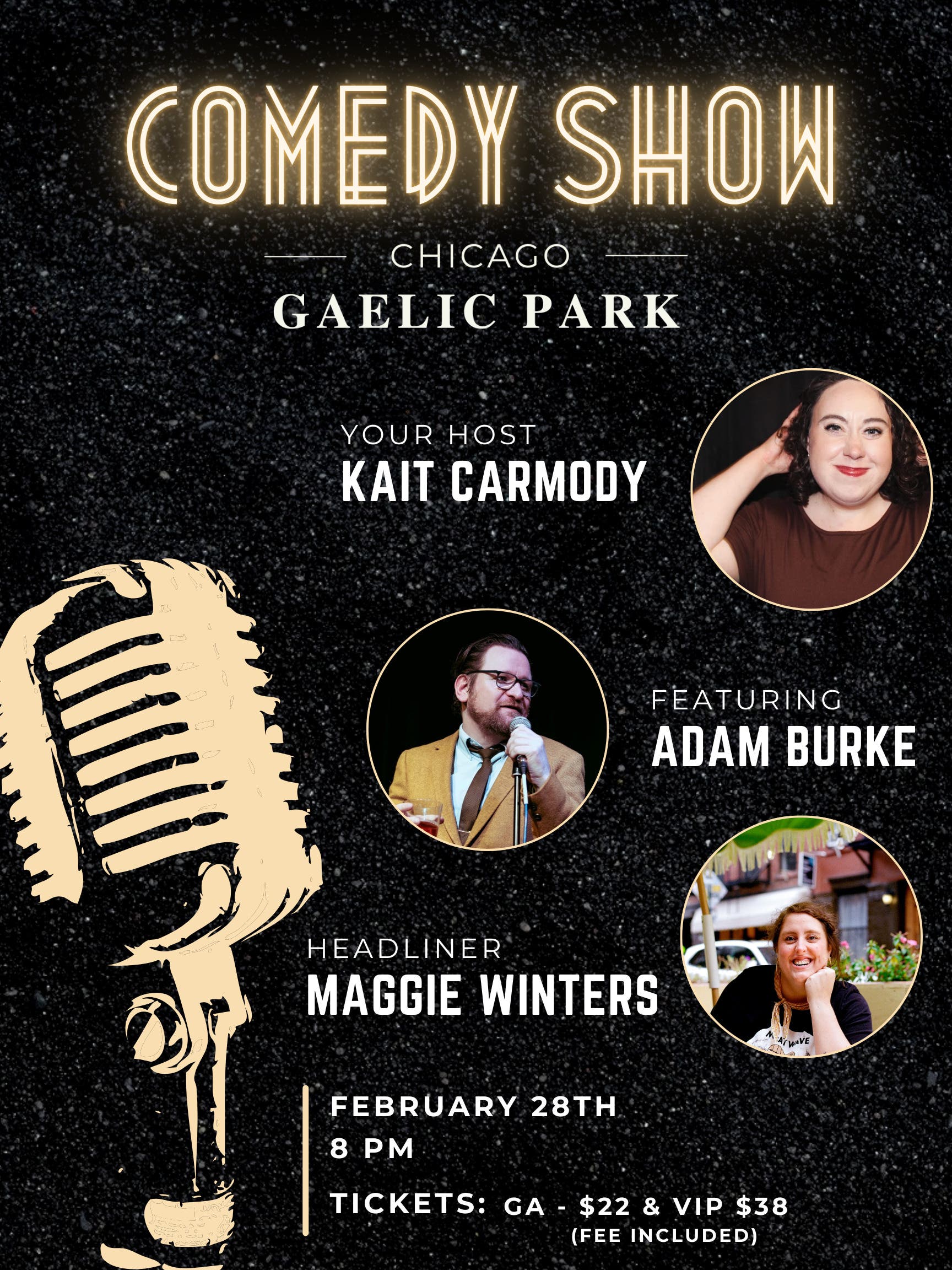 Comedy Show - Maggie Winters, Adam Burke, Kait Carmody