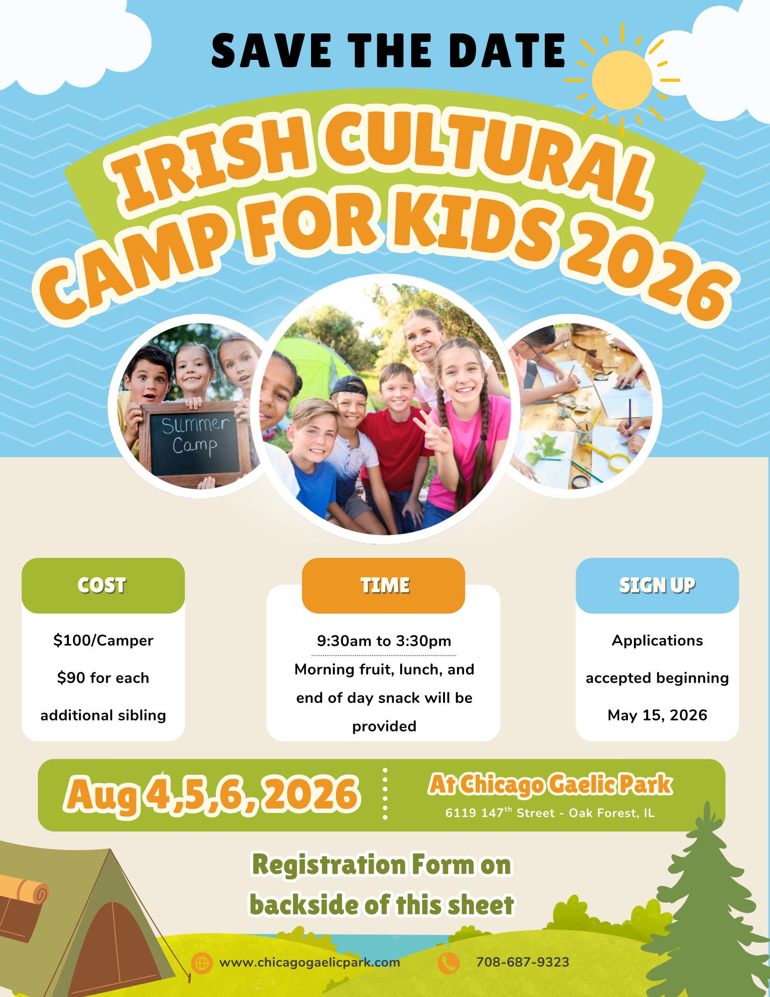 Kids' Irish Cultural Camp - August 4-6