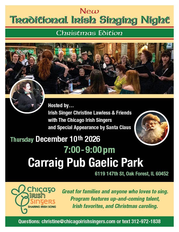 Traditional Irish Singing Night - Christmas Edition