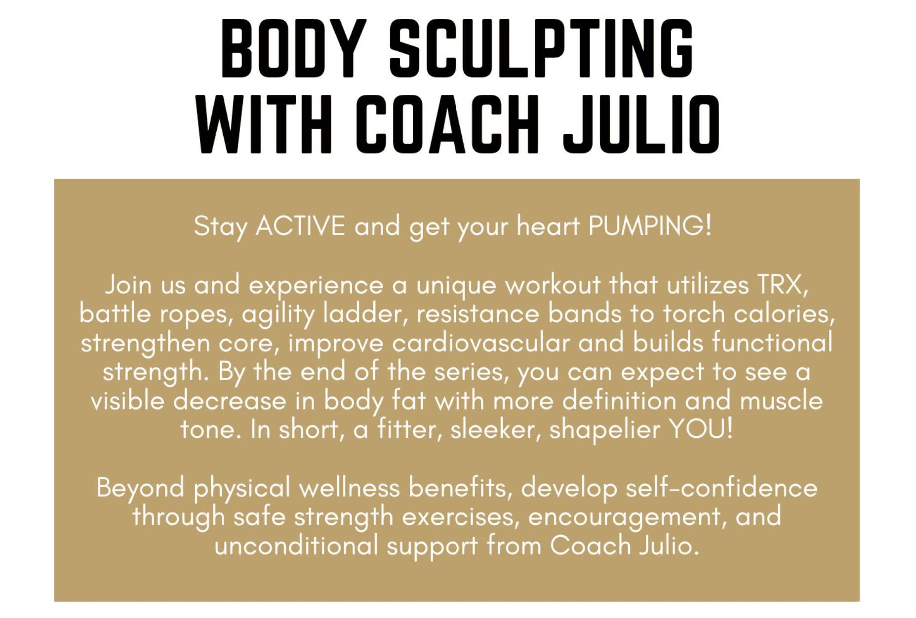 NEW Fall Body-Sculpting HIIT Class