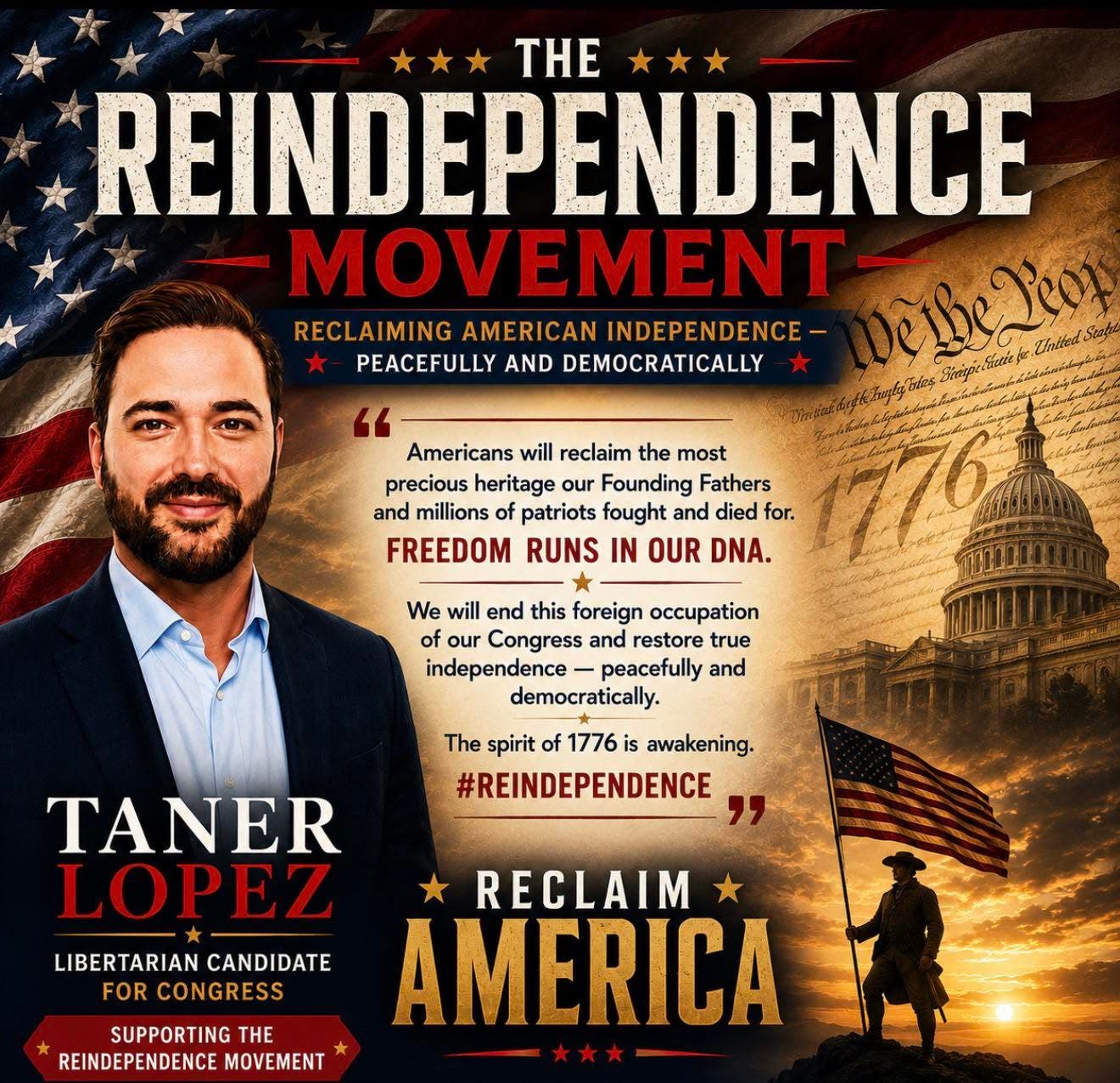 Social event for Taner Lopez for Congress