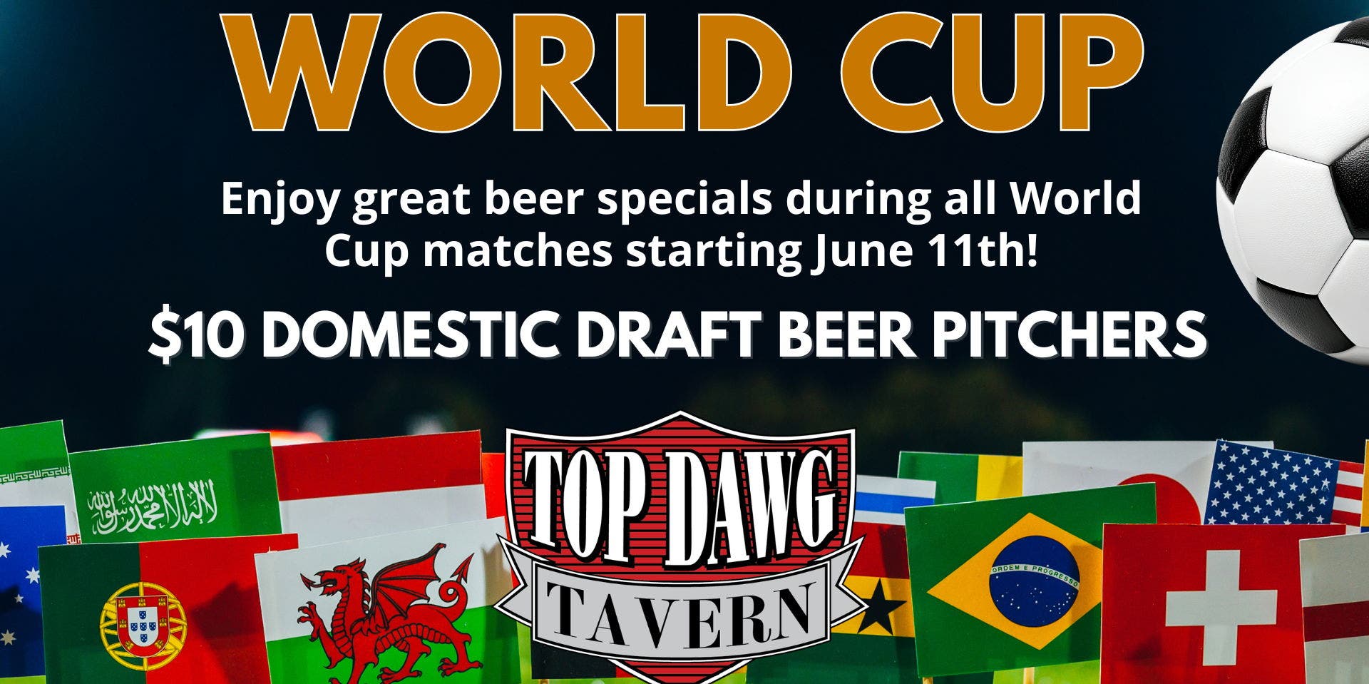 Watch Mexico vs. Korea in the World Cup at Top Dawg Tavern!
