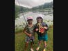 Caralina took Flat Teresa to visit a friend at fishing camp.