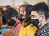 Many Catholics from throughout the Archdiocese attended Cardinal Tobin’s Ash Wednesday Masses at St. Patrick’s Pro-Cathedral in Newark on March 2, 2022.