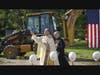 Bishop Michael A. Saporito — accompanied by Father John R. Job, the parish’s pastor — blessed the future site of the new church building during a groundbreaking ceremony at the Church of the Most Blessed Sacrament in Franklin Lakes on Sept. 17, 2022.