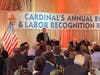 Cardinal Joseph W. Tobin, Archbishop of Newark addresses those gathered at the Archdiocese of Newark’s 30th Annual Business & Labor Recognition Reception at The Grove in Cedar Grove on March 7, 2023.