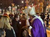 Cardinal Joseph W. Tobin, Archbishop of Newark, blesses a baby following an Ash Wednesday Mass at St. Patrick’s Pro-Cathedral in Newark on February 14, 2024. 