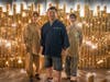 Bamboo craftsman Akihiro Mashimo (center)