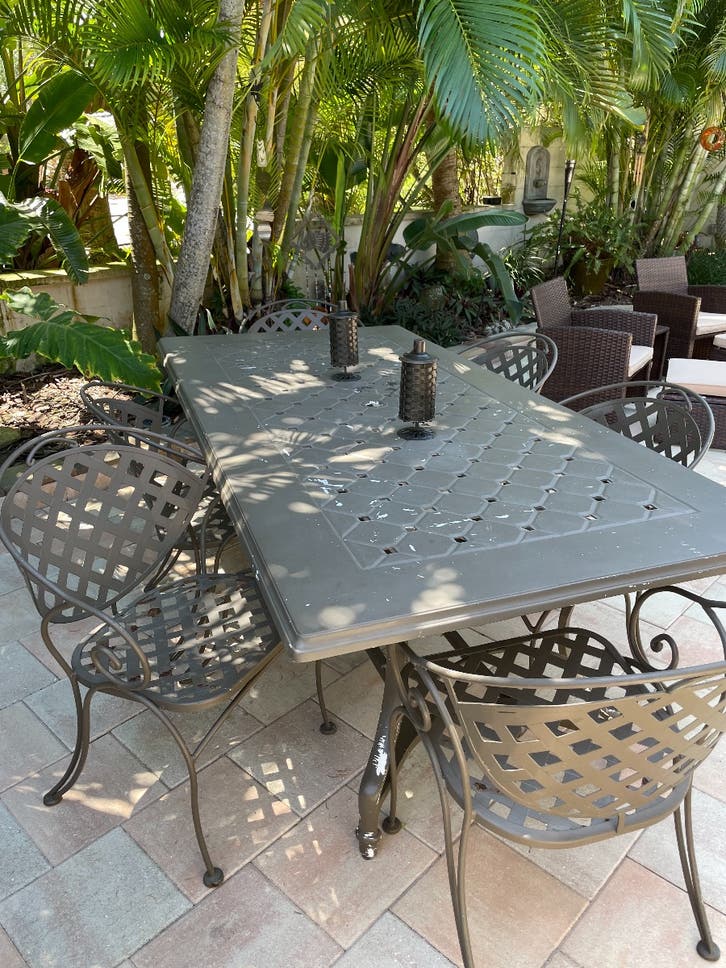 Painting...outdoor iron furniture Sarasota, FL Patch