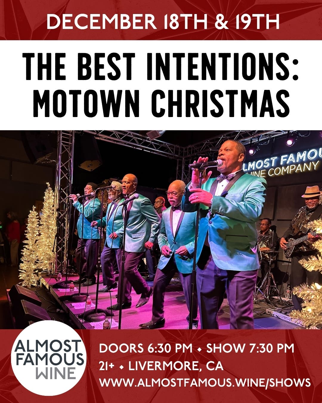 ❄️ The Best Intentions: Motown Christmas (Saturday) ❄️