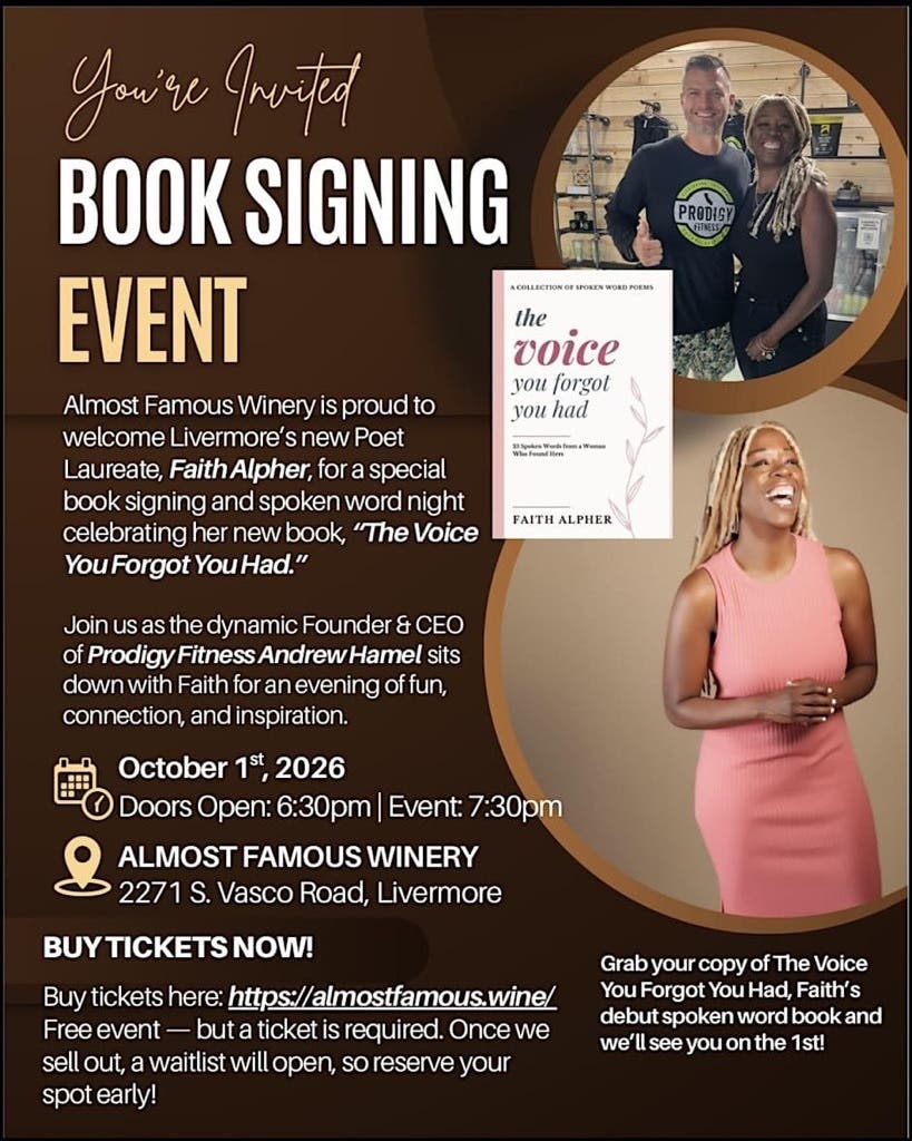 Faith Alpher's Book Signing & Poetry Event