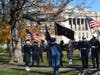 Honor Guard leads the way on Waltham Common.