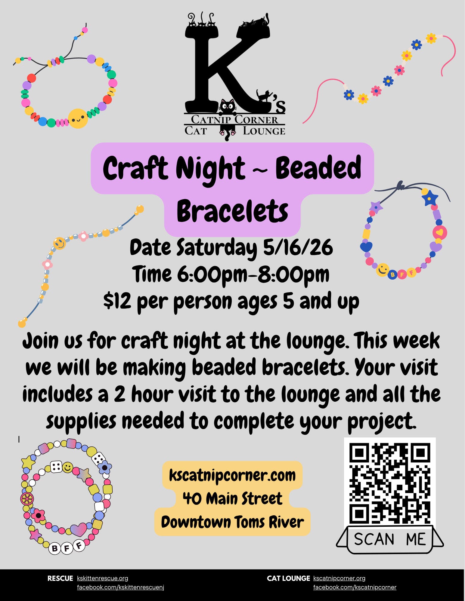 Beaded Bracelets Craft Night