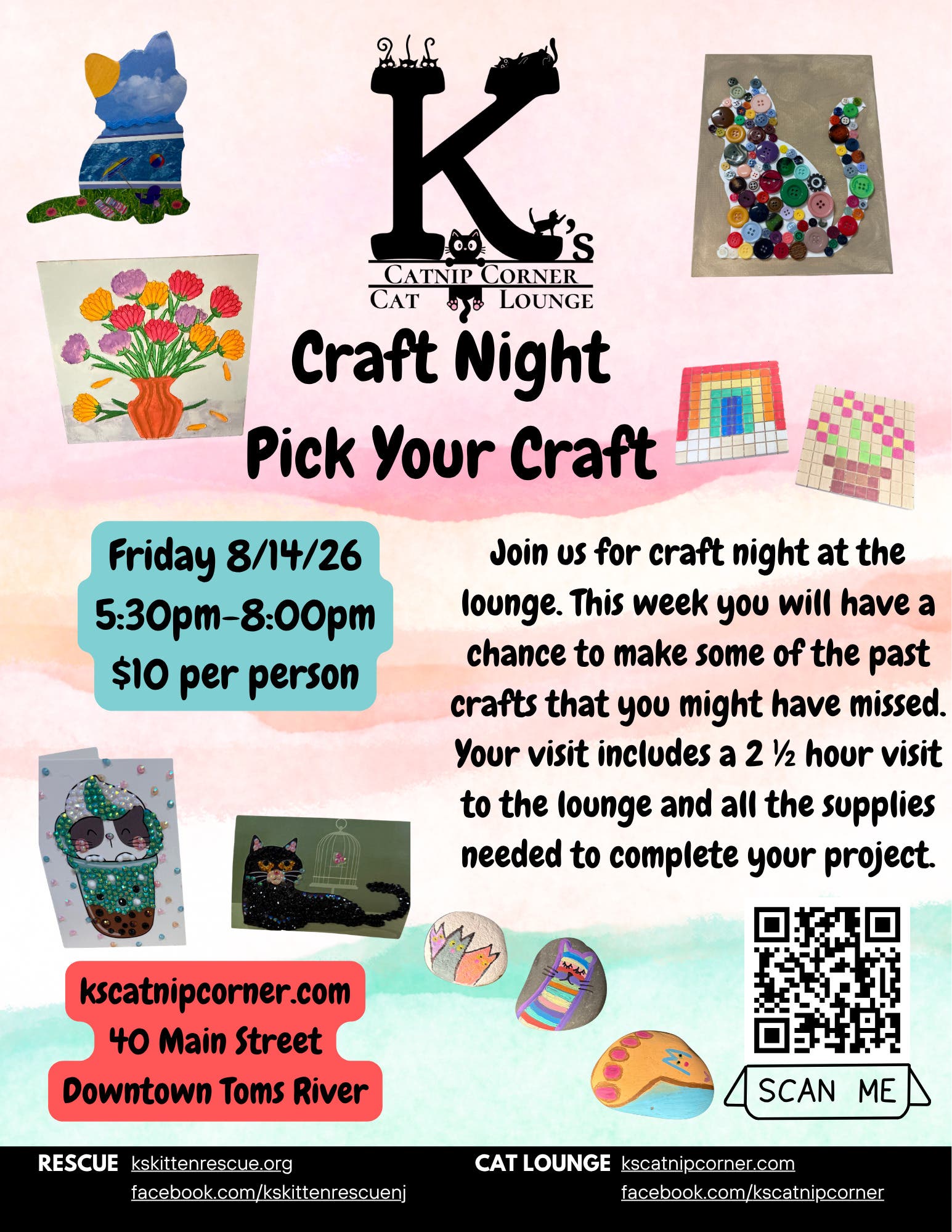 Pick Your Craft Night at the Cat Lounge