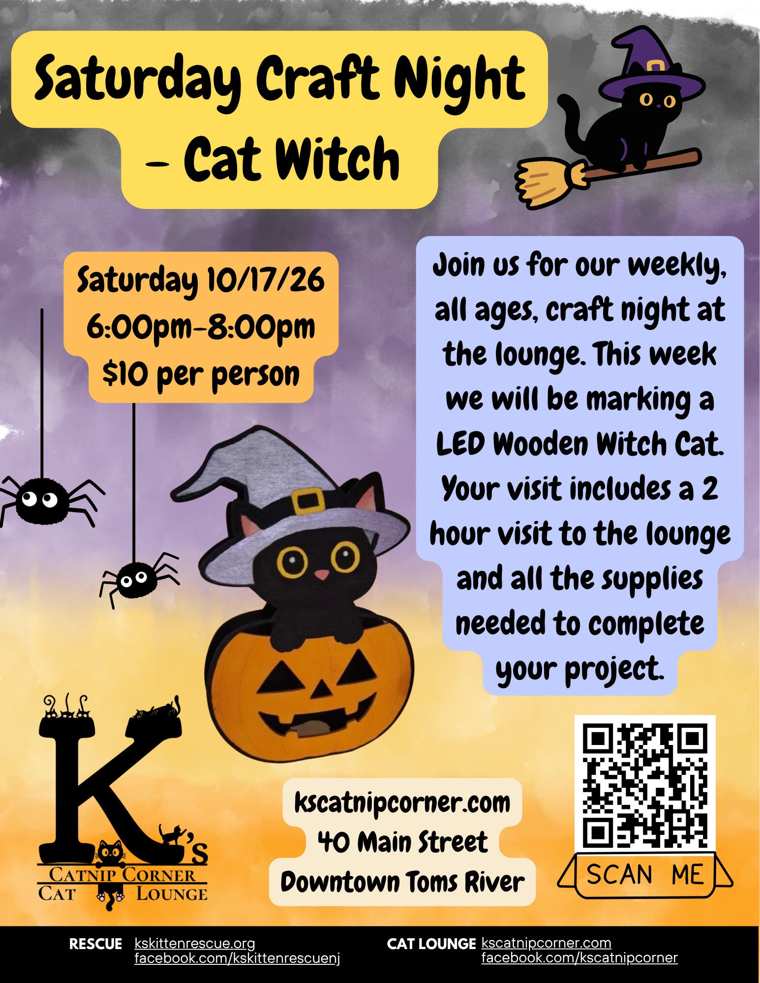 LED Cat Witch