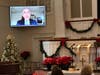 Congregation enjoys a sermon by President David Esterline from the Pittsburgh Theological Seminary