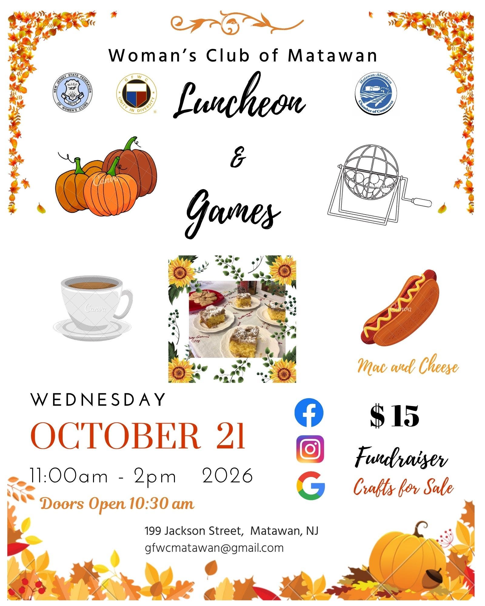Woman's Club of Matawan Luncheon & Games