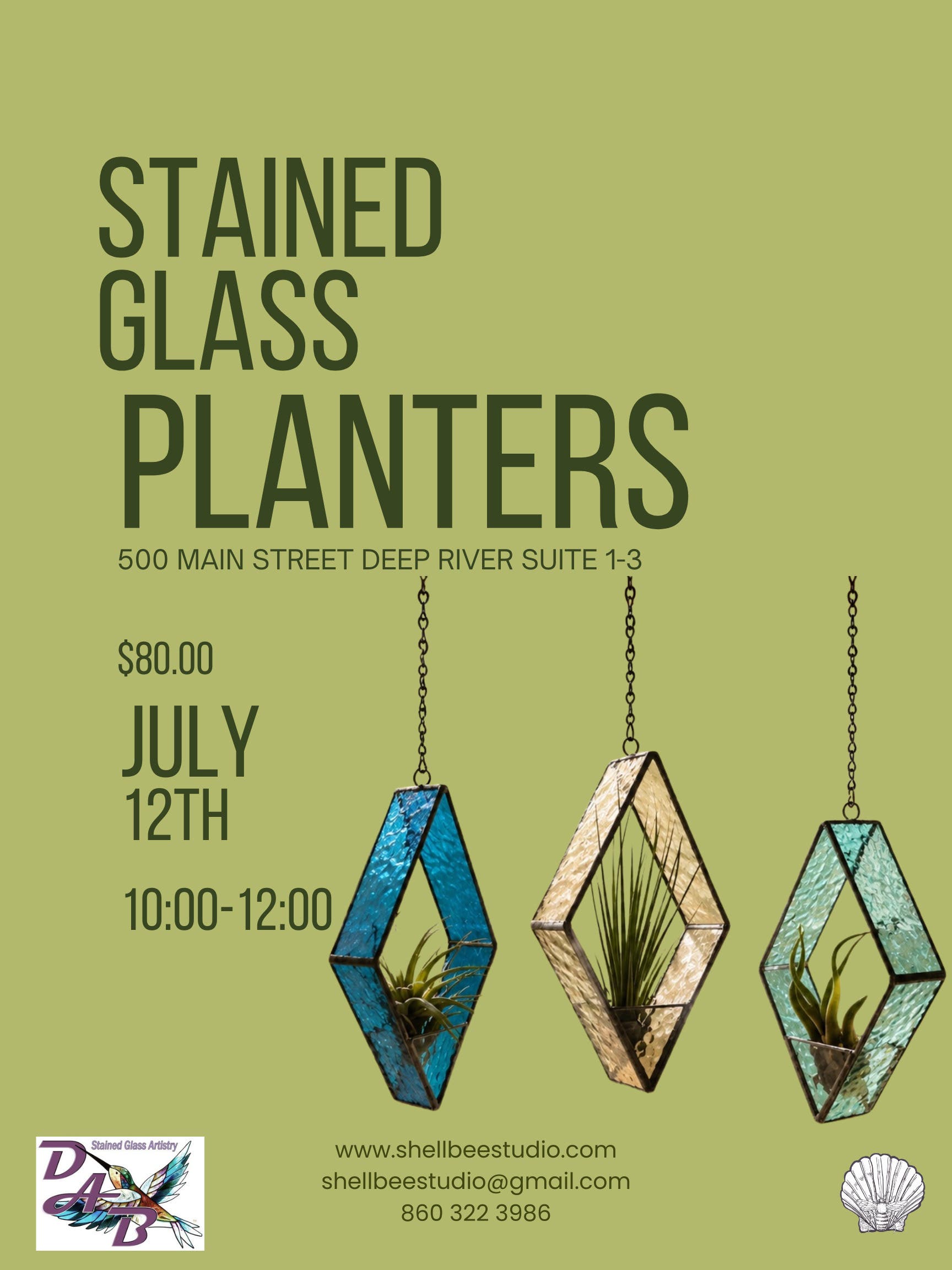 Stained Glass Planters