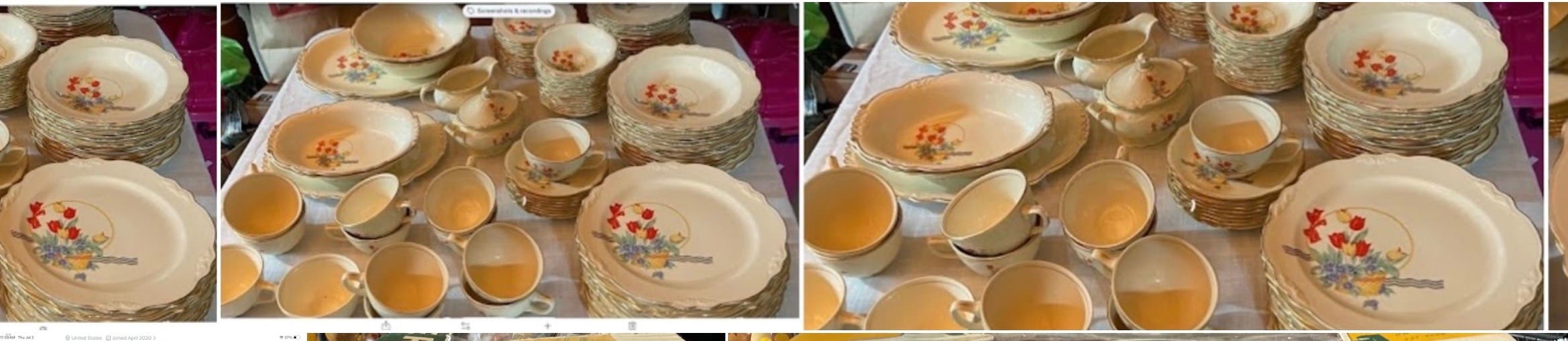 Vintage homer laughlin dish set