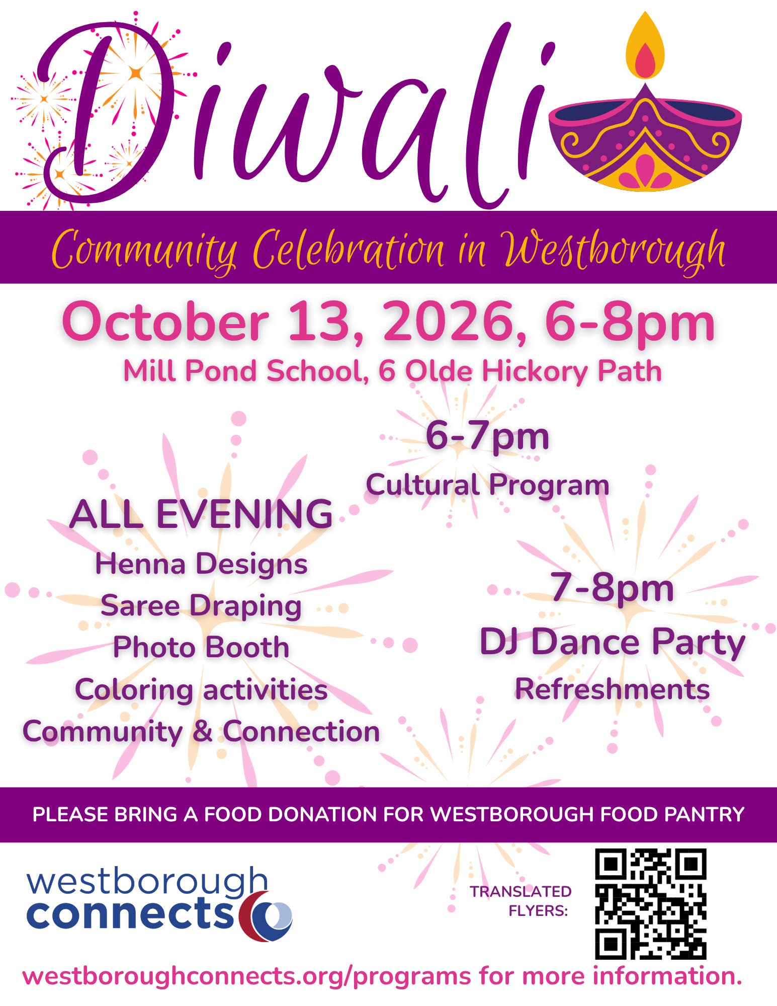 Diwali Celebration in Westborough
