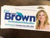 Campaign handouts on the counter of Long River restaurant.
