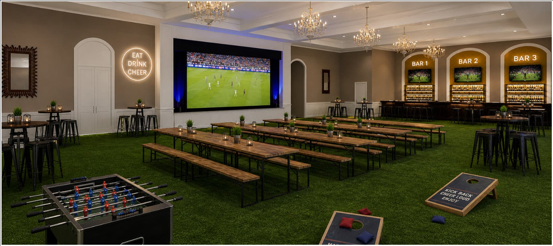 Venetian Champions Club: Elevated Sports Lounge and Fanzone Experience at Fairmont Dallas