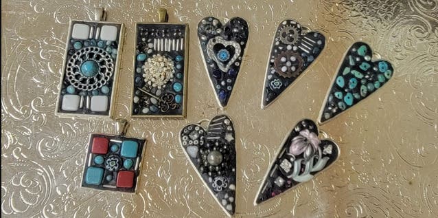 Mosaic Jewelry and Wine Glass Workshop