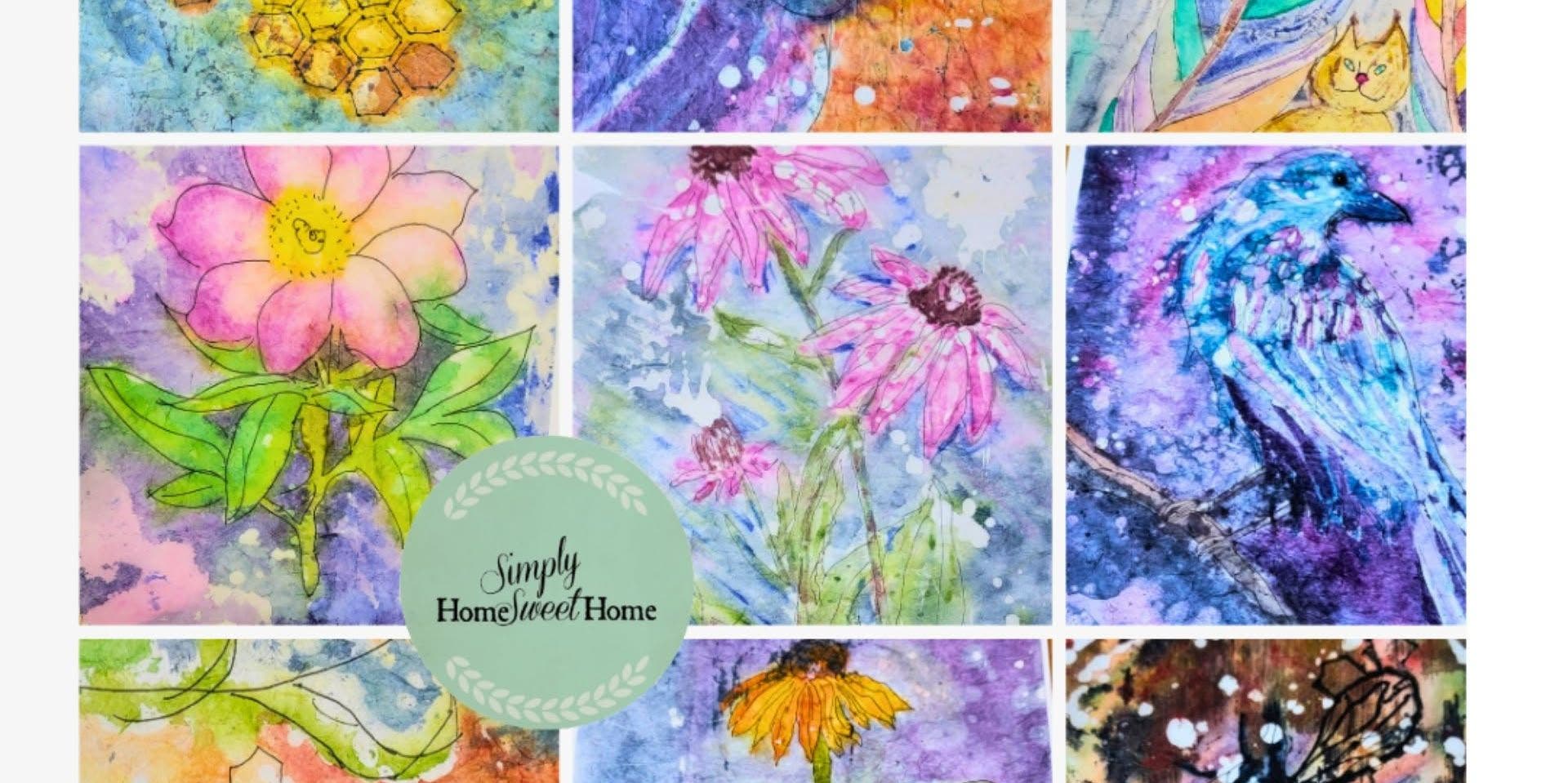Painting with Watercolor: Batiks
