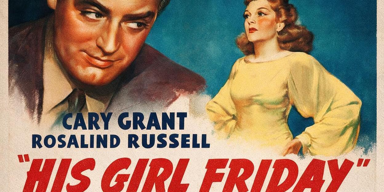 Book Nook Theater! Join us for our feature presentation of the legendary movie "His Girl Friday"