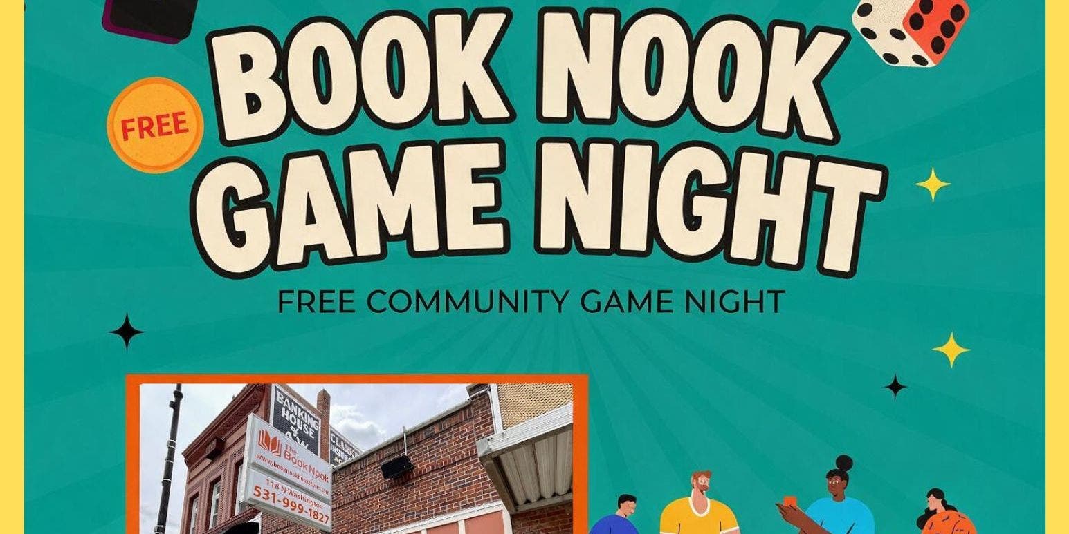 Free Book Nook Game Night: Checkers