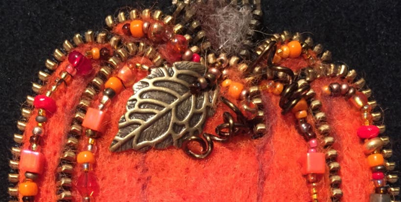 Needle Felting: Pumpkin