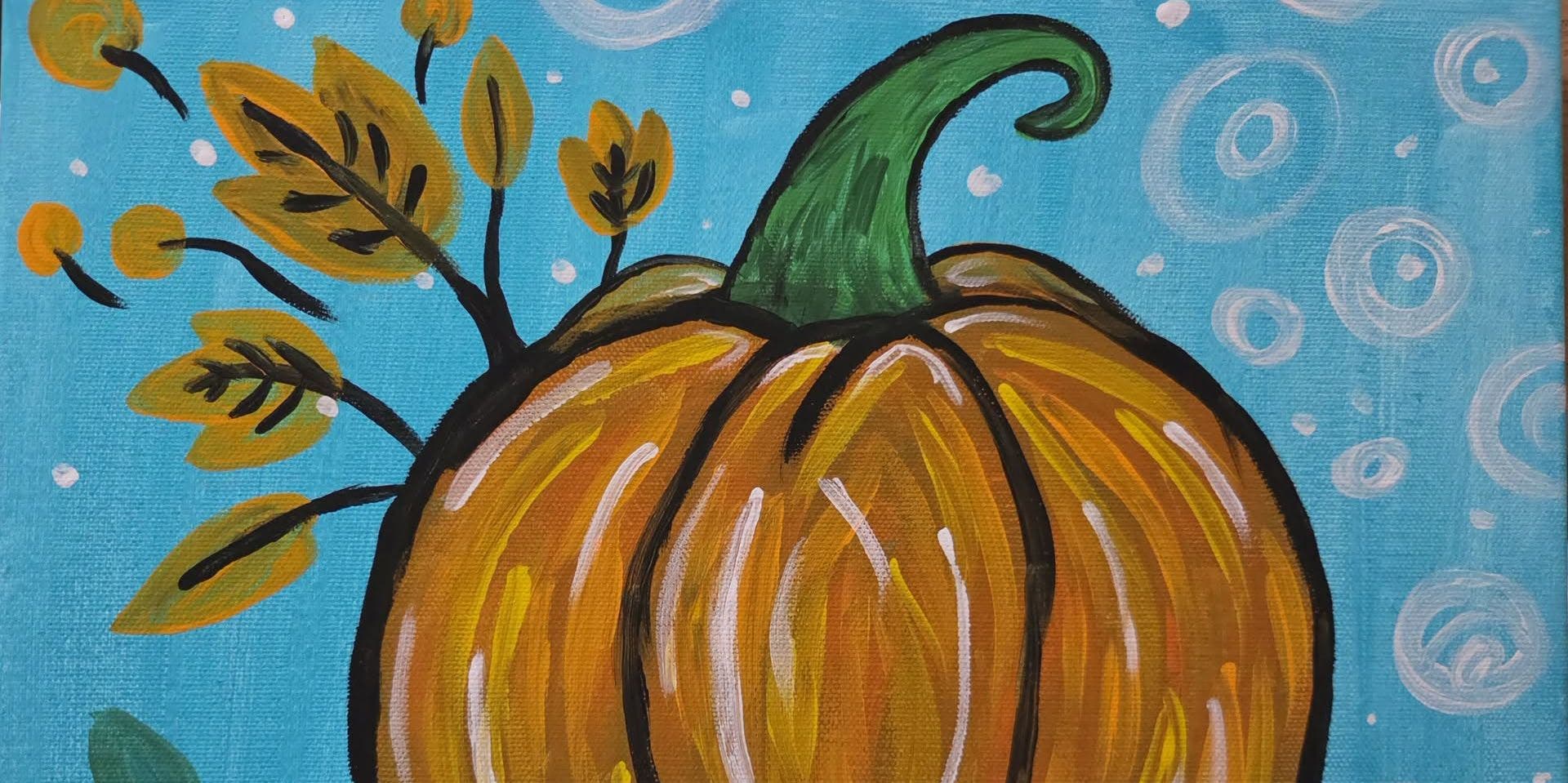 Acrylic Painting: Pumpkin