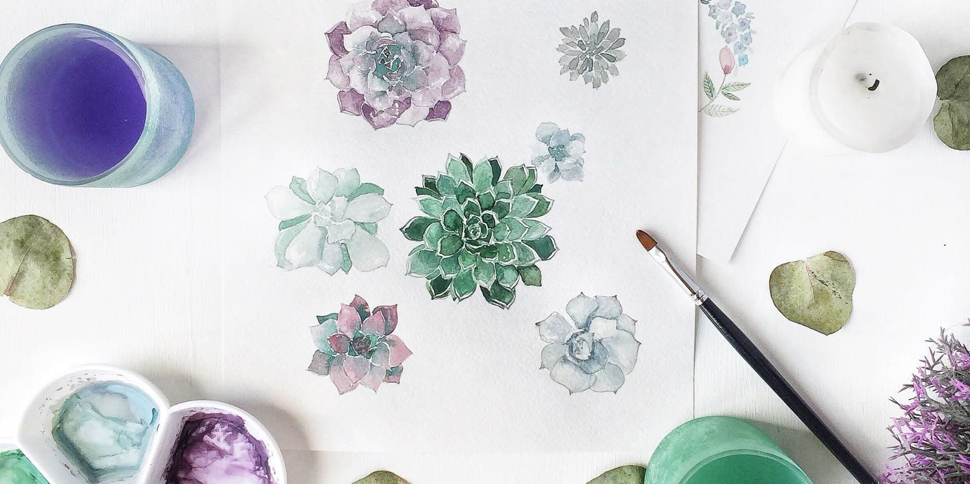 Beginner Watercolor II: Textures