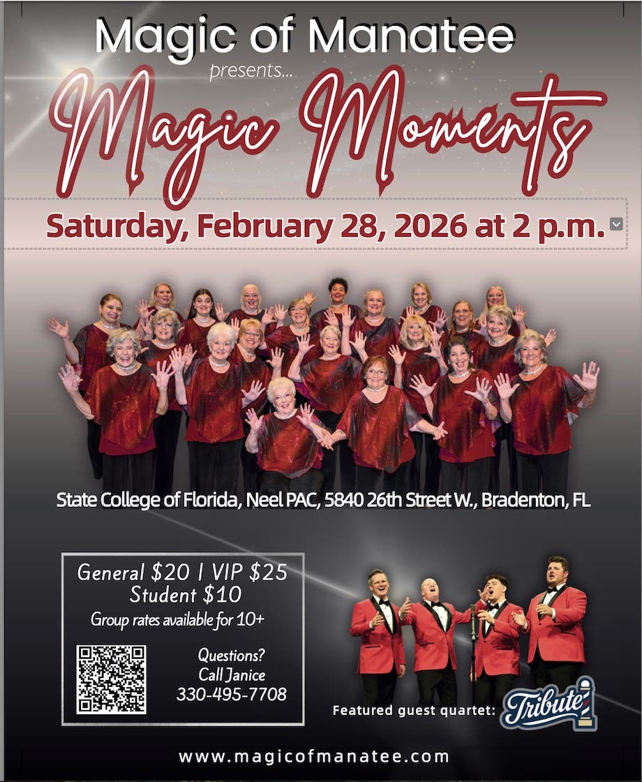 2026 ANNUAL SHOW-The Magic of Manatee Sweet Adelines Chorus
