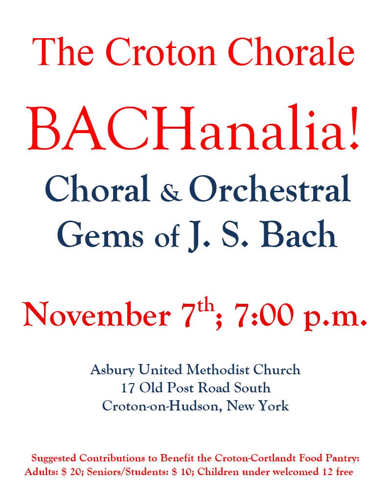 Croton Chorale BACHanalia!