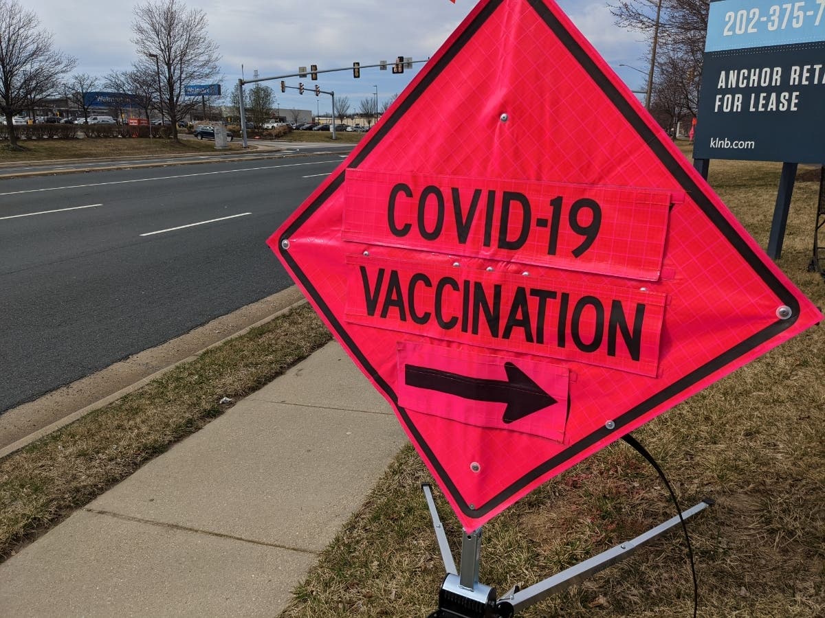 George Mason University's mobile vaccine clinic will administer the first shot of the Moderna at the Bayvue apartment complex in Woodbridge on Tuesday. 