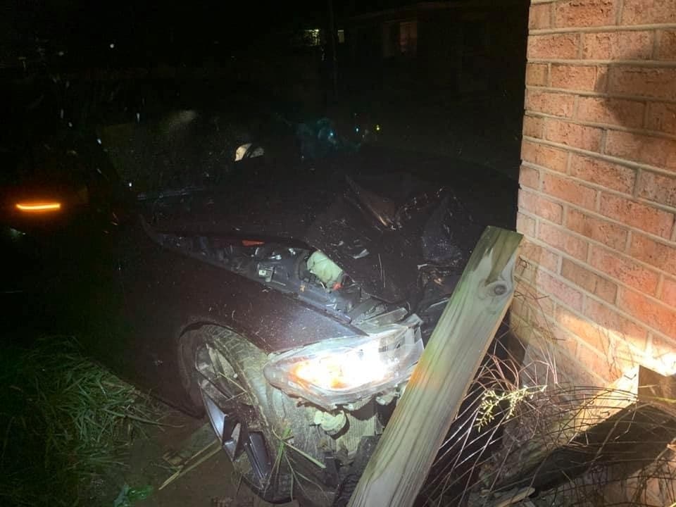 Edward McCall, a Stafford resident, was arrested after he was accused of driving into a home on Payton Drive, fleeing the scene, assaulting a victim in his home, and assaulting deputies as they tried to arrest him on Saturday morning. 