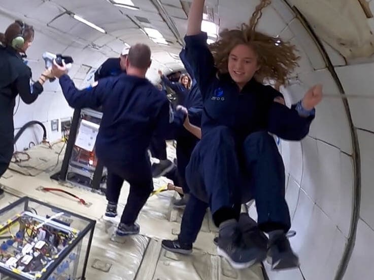 Eleanor Sigrest, an 18-year-old from Woodbridge, received a $25,000 scholarship from the Davidson Institute. Sigrest was awarded the scholarship as a result of a project she completed studying the reduction of fluids in tanks in microgravity. 