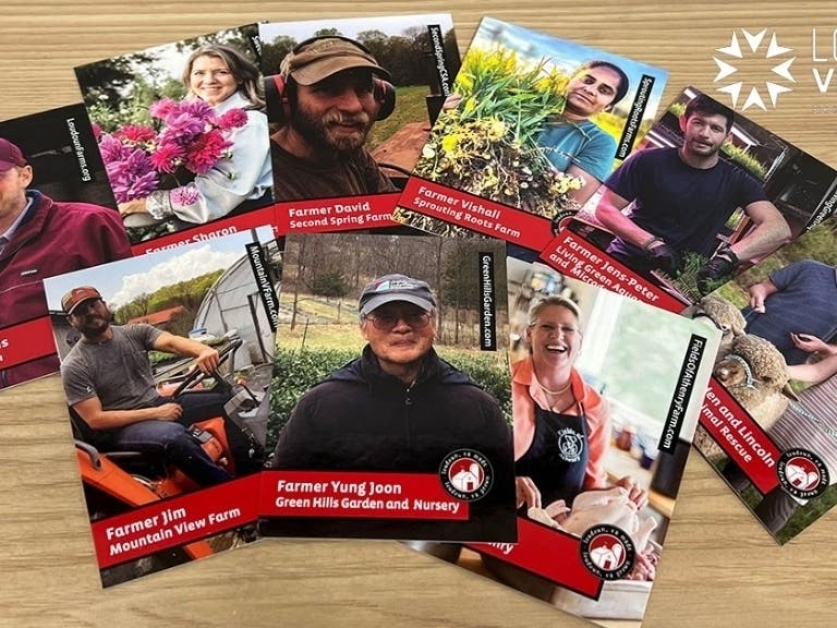 Trading cards featuring local farmers are coming to cafeterias across Loudoun County. The cards are part of a joint effort between the county's economic development department and the school system's nutrition services office.