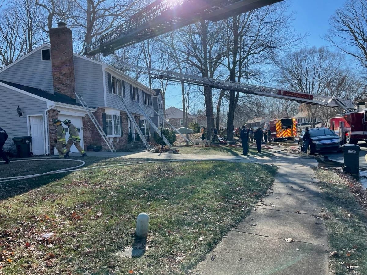 An unoccupied home caught fire in Montclair on Tuesday morning, according to a report from the Prince William County Department of Fire and Rescue. One firefighter had to pull himself from the burning building after he fell through the floor. 