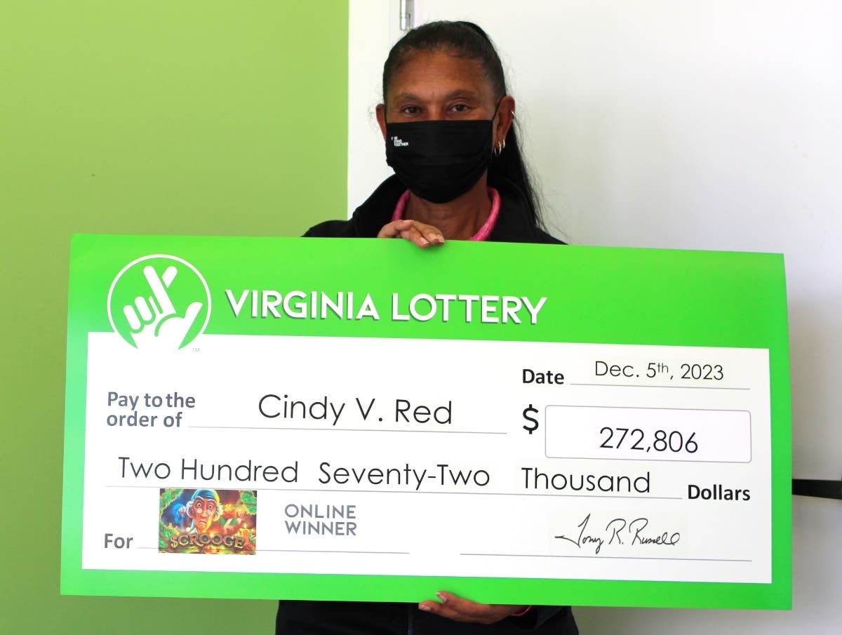 A Woodbridge woman got an early holiday gift when she won $272,806 from the Virginia Lottery's online $crooge game. 