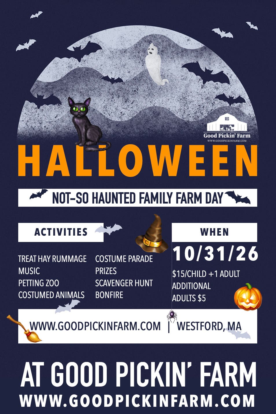 Halloween Not-So Haunted Family Farm Day