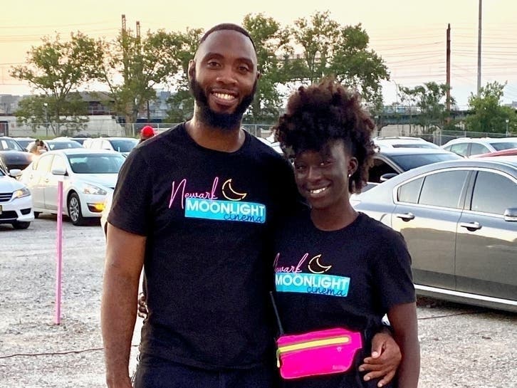 Siree Morris and Ayana Stafford-Morris, owners of Moonlight Cinema, which will begin its second season Saturday at its new location at the former Baxter Terrace Complex.