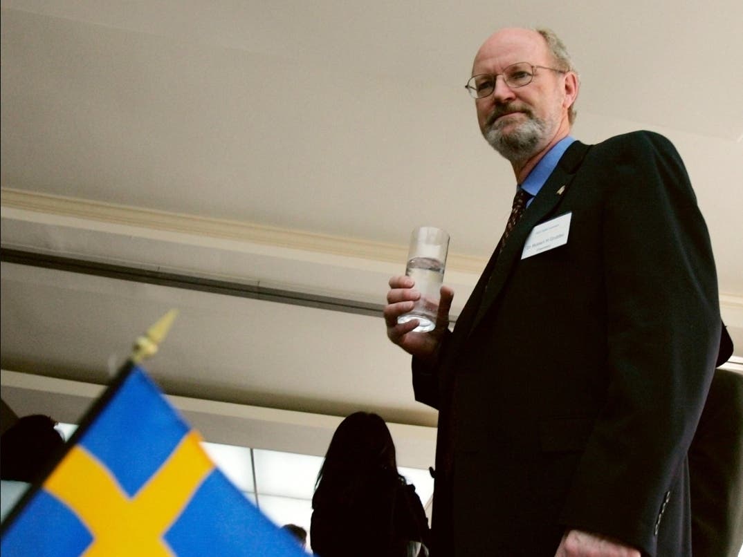 Robert Grubbs, one of five Nobel Prize winners of 2005, attends a reception hosted by the Swedish Embassy on November 7, 2005 in Washington, DC.