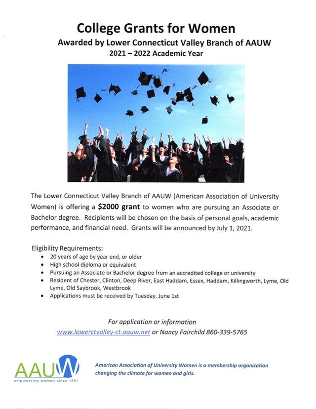 AAUW College Grants For Women Essex, CT Patch